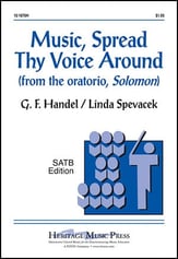 Music, Spread Thy Voice Around SATB choral sheet music cover